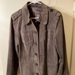 Liz Claiborne Brown Suede Women's Jacket XL